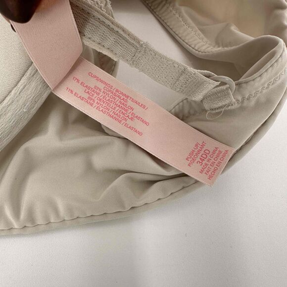 Victoria's Secret White Underwire Adjustable Straps Push-Up Bra Size 34DD - Picture 6 of 6